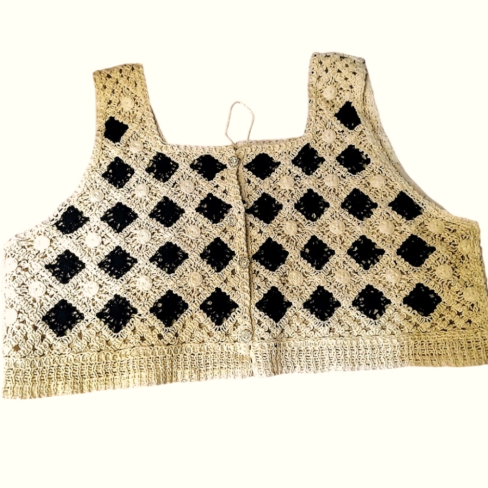 Women's Crocheted Vest Size M-L